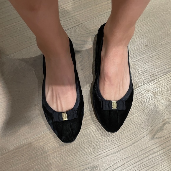 My Ferragamo Velvet Flats - Picture 1 of 7